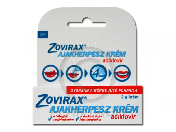 Zovirax ajakherpesz krém 1x2g