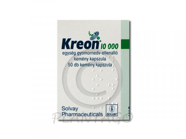 Kreon 10000 egység gyomornedv-ellenálló keménykapszula 50x
