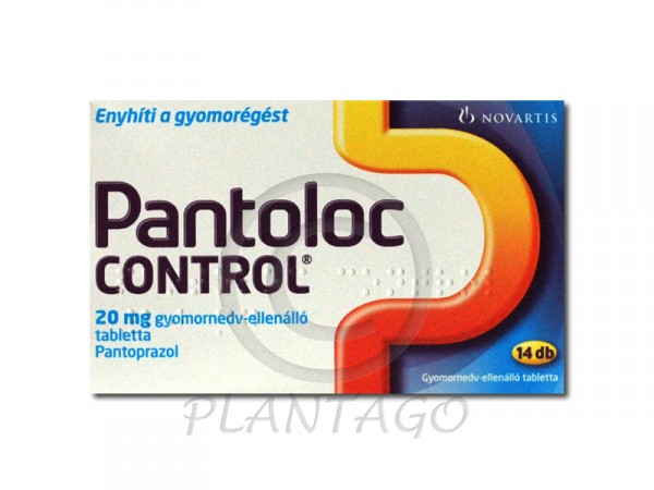 Pantoloc Control 20mg gyomronedv-ellenálló tabletta 14x