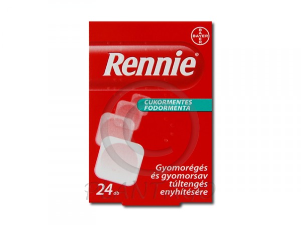 Rennie cukormentes rágótabletta 24x