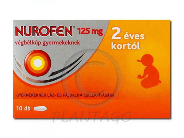 Nurofen 125 mg végbélkúp gyermekeknek 10x