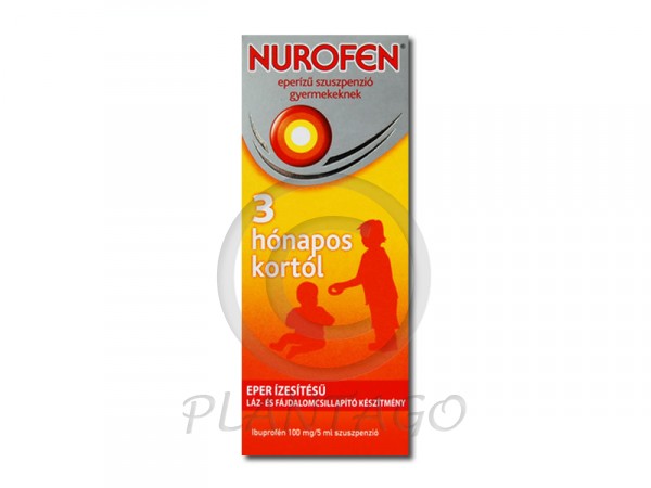 Nurofen 20mg/ml szuszpenzió gyermekeknek eper ízű 100ml