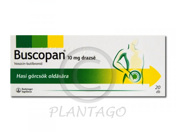 Buscopan 10mg drazsé 20x