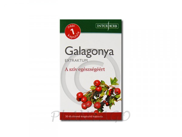 Galagonya extraktum kapszula Interherb 30x