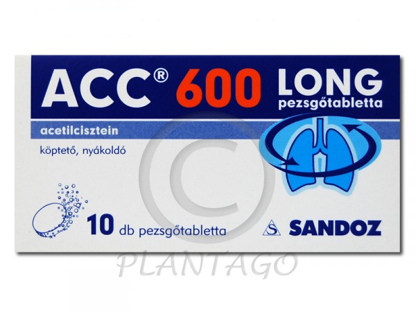 Acc 600 pezsgőtabletta szalagcsomagolásban 10x