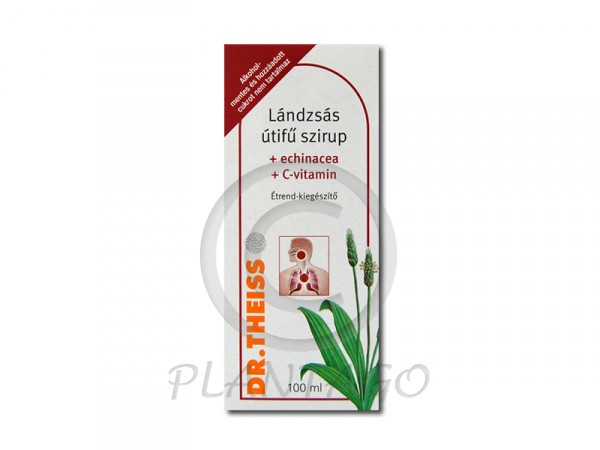 Dr. Theiss Lándzsás útifű szirup+ echinacea+ c-vitamin 100ml