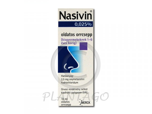 Nasivin 0,025% orrcsepp 10ml