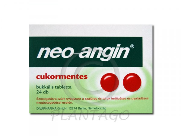 Neo-Angin cukormentes bukkális tabletta 24x