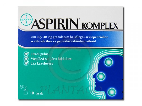 Aspirin Komplex 500 mg/ 30 mg granulátum belsőleges szuszpenzióhoz 10x