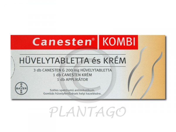 Canesten kombi hüvelytabletta és krém 3x200mg