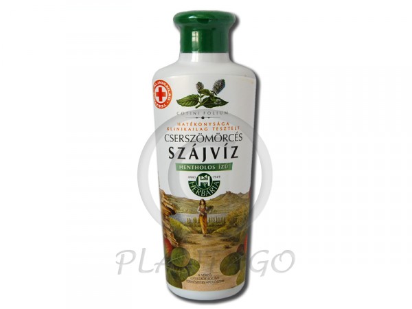 Cserszömörcés szájvíz kupakos (mentolos) 250ml