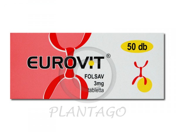 Eurovit folsav 3 mg tabletta 50x