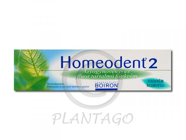 Homeodent 2 fogkrém homeopátiás klorofiles 75 ml