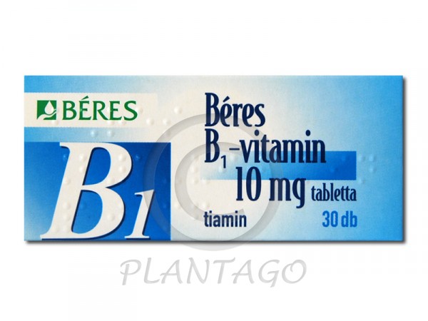 Béres B1 vitamin 10mg tabletta 30x