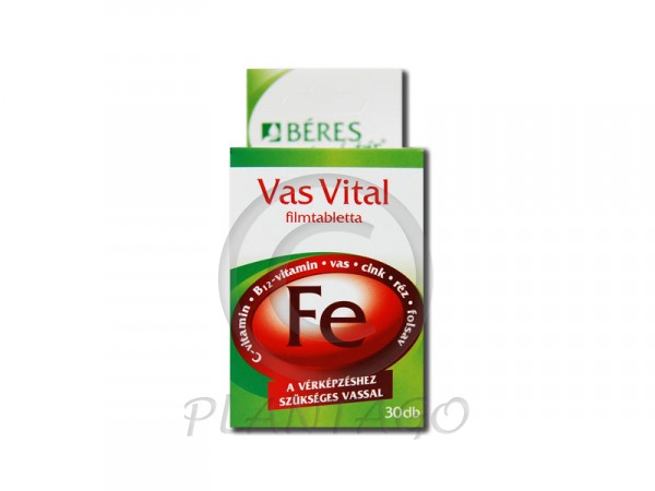 Béres Egészségtár Vas Vital filmtabletta 30x