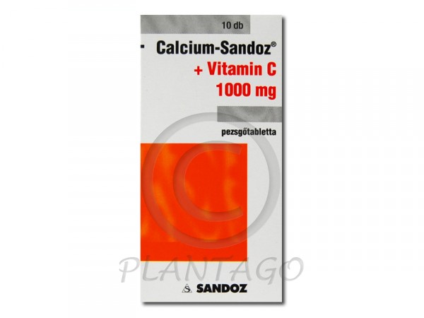 Calcium-Sandoz+ Vitamin C 1000mg pezsgőtabletta 10x