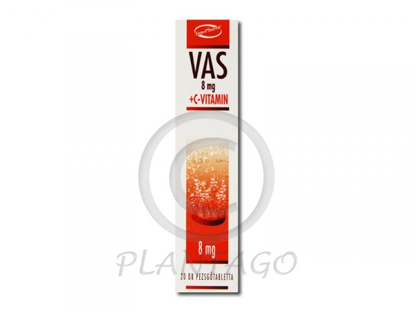 Innopharm 8mg vas+ C-vitamin pezsgőtabletta 20x