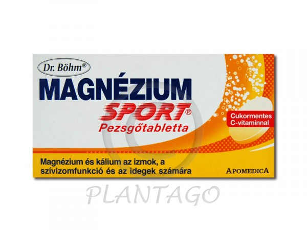 Dr.Böhm Sport magnézium pezsgőtabletta 40x