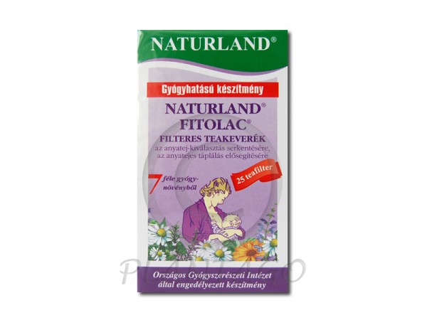 Naturland Fitolac tea filteres 25x1,5g