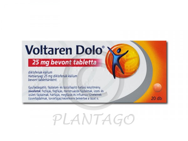 Voltaren Dolo 25mg bevont tabletta 20x