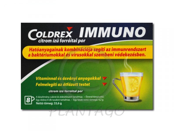 Coldrex immuno citrom ízű forró ital por 8x