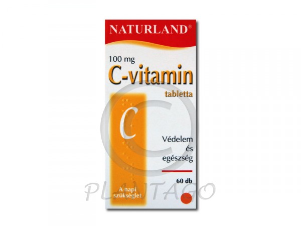 Naturland C vitamin 100mg tabletta 60x