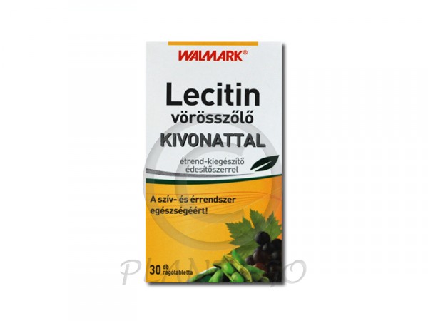 Walmark Lecitin- vörösszőlő rágótabletta 30x