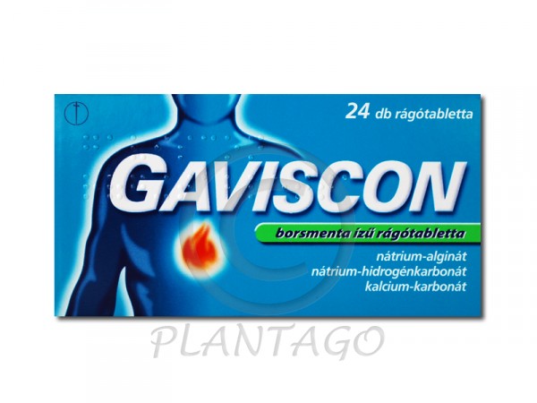 Gaviscon rágótabletta borsmenta ízű 24x