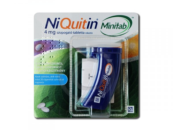 Niquitin Minitab 4 mg préselt szopogató tabletta 20x