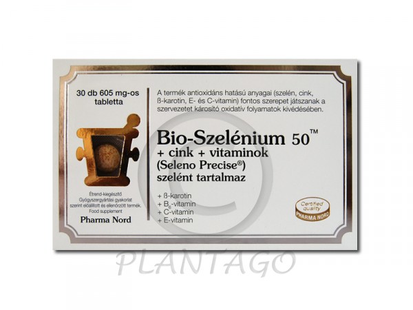 Bio-Szelénium 50+ cink+ vitaminok tabletta 30x