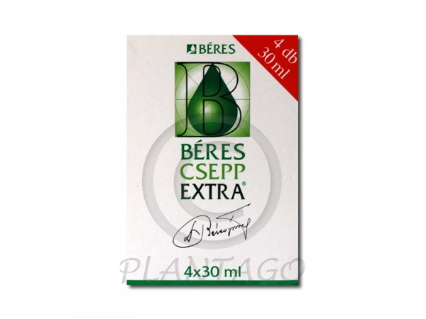 Béres Csepp Extra belsőleges oldatos cseppek 4x30ml