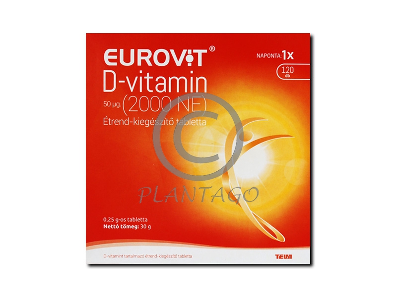 Eurovit D vitamin 2000NE tabletta 120x