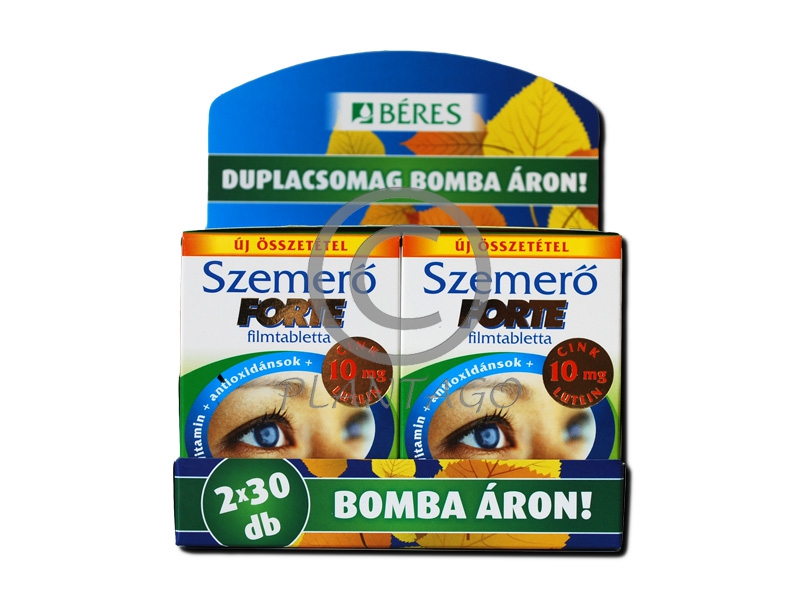 Béres Egészségtár Szemerő Lutein forte filmtabletta 30x+30x akciós kiszerelés