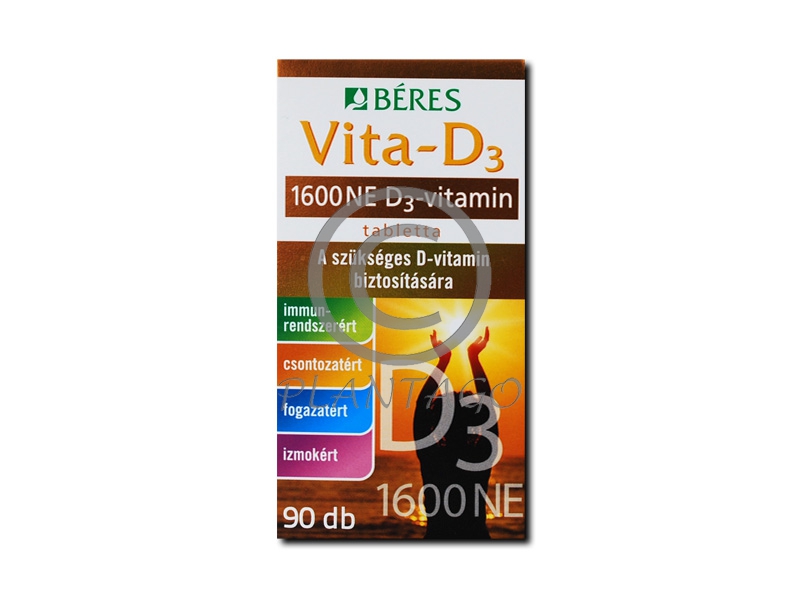 Béres D3 vitamin 1600NE tabletta 90x
