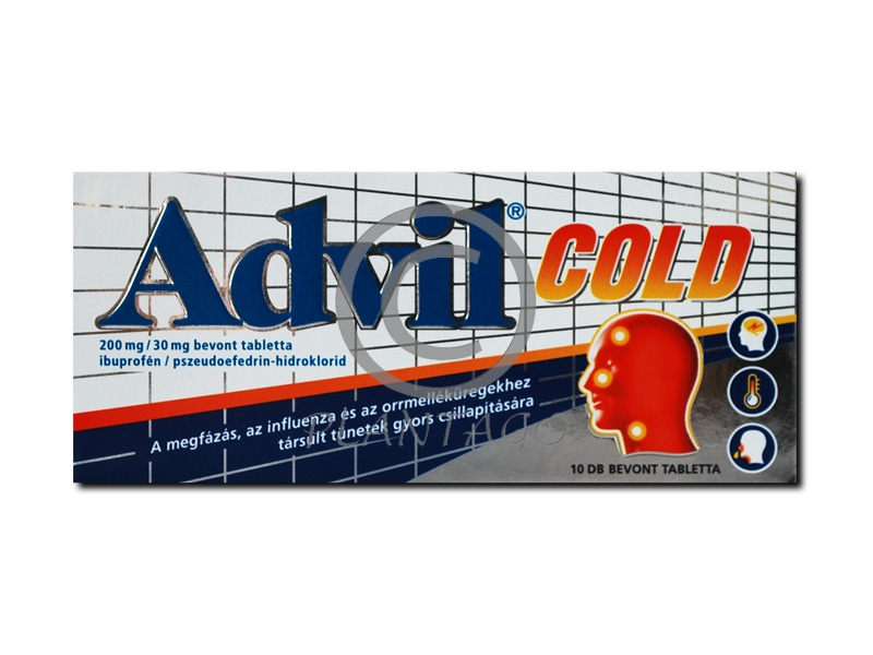 Advil Cold 200mg/30mg bevont tabletta 10x