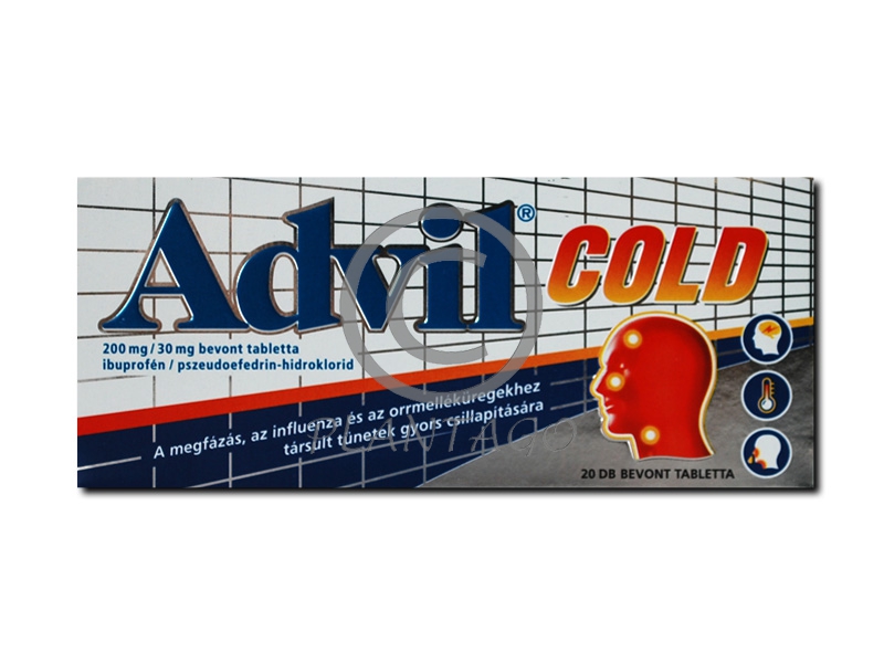 Advil Cold 200mg/30mg bevont tabletta 20x